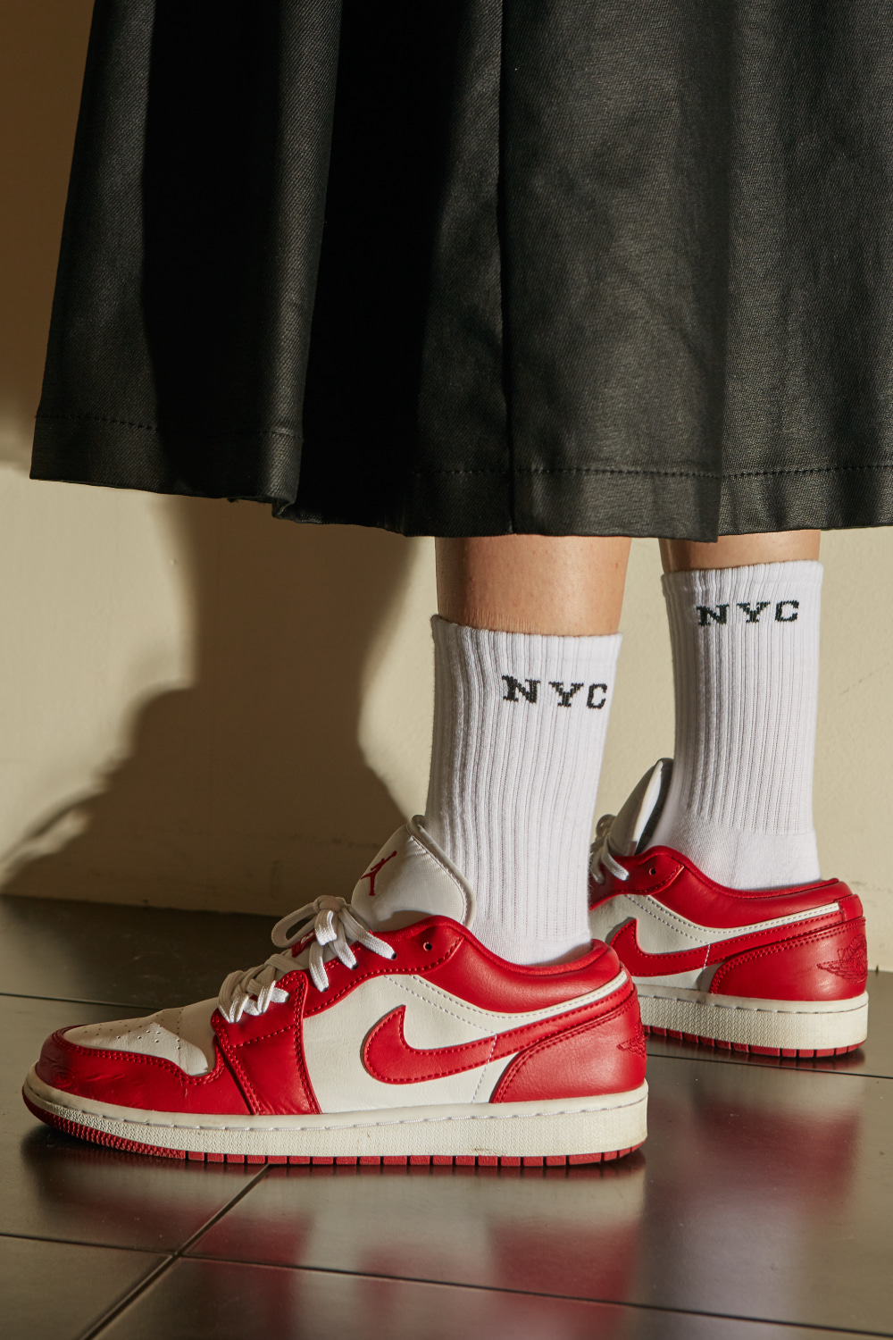 White &#039;NYC&#039; Essential Socks(3Pack)